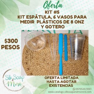 kit de Espátulas, Vaso y Goteros