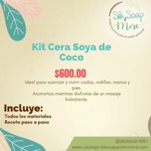 Kit Vela Cera De Soya  Coco