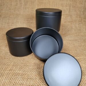 Tarro Aluminio Negro 4 oz
